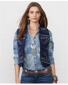 Denim & Supply Ralph Lauren Quilted Bandana Print Vest - Lyst