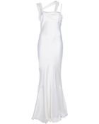 John Galliano Vintage Pleated Fishtail Gown - Lyst