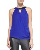 Ramy Brook Lane Sleeveless Silk Blouse - Lyst
