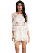Mason by Michelle Mason Long Sleeve Mini Dress - Lyst