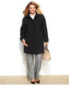 Jones New York Plus Size Wool-Blend Walker Coat - Lyst