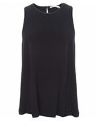 T By Alexander Wang Crepe Raw Edge Top - Lyst