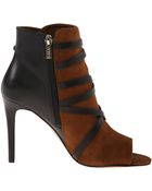 Ivanka Trump Sinclair Peep-Toe Bootie - Lyst