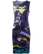 Mary Katrantzou Printed Sleeveless Dress - Lyst