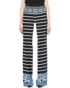 Emilio Pucci Striped Silk Crêpe De Chine Trousers - Lyst