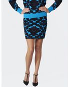 House Of Holland Brocade Knitted Skirt - Lyst