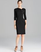 Escada Dress Scuba Knot Detail - Lyst