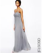 Asos Tall Embellished Bandeau Maxi Dress - Lyst