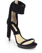 Michael Kors Daphne Suede Platform Sandals - Lyst