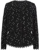 Oscar de la Renta Tweed Bouclã© Peplum Jacket - Lyst