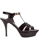 Saint Laurent Tribute Platform Sandals - Lyst