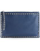 Valentino Rockstud Clutch - Lyst