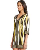 Diane von Furstenberg Rose Silk Jersey Tunic Dress - Lyst
