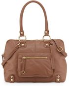Linea Pelle Dylan Front-Pocket Leather Duffle Bag - Lyst