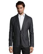 Dolce & Gabbana Grey Melange Wool Blend 2-Button Jacket - Lyst