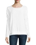 Vince Long-Sleeve Slub-Knit Sweater - Lyst