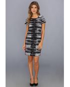 Marc New York By Andrew Marc Short Sleeve Shift Dress - Lyst