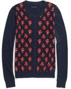 Tommy Hilfiger Floral Print Cardigan - Lyst