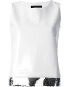 Philipp Plein Sequin Tank - Lyst