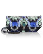 Kara Ross Mira Python Clutch - Lyst