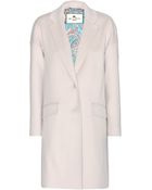 Etro Wool Coat - Lyst