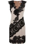 Moschino Cheap & Chic Contrast Lace Dress - Lyst