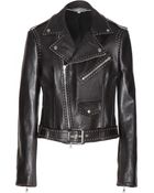 Alexander McQueen Studded Leather Biker Jacket - Lyst