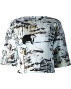 Tibi Forest Print Top - Lyst
