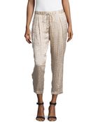 Haute Hippie Animal-Print Textured Pants - Lyst