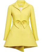 Delpozo Lemon Yellow Double Paper Twill Jacket - Lyst