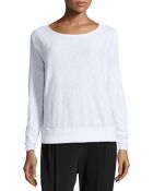 Vince Long-Sleeve Slub-Knit Sweater - Lyst