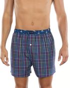 Tommy Hilfiger Mens Plaid Woven Boxers - Lyst