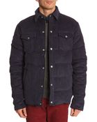 Penfield Rockford Navy Velvet Down Jacket - Lyst