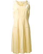 Victoria, Victoria Beckham Sheer Panel Shift Dress - Lyst