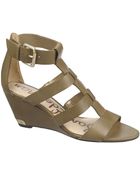 Sam Edelman Sabrina Leather Wedge Sandals - Lyst