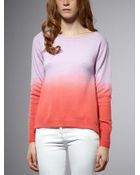 Patrizia Pepe Long Sleeve Angora Mix Pullover - Lyst