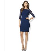 Lauren by Ralph Lauren Makenna Lace Shift Dress - Lyst