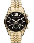 Michael Kors Mens Lexington Goldtone Chronograph Watch - Lyst