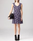 Reiss Dress - Allegra Abstract Print Silk - Lyst
