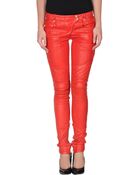 Balmain Leather Pants - Lyst
