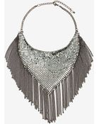 Nasty Gal Handkerchief Chain Necklace - Lyst