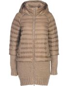 Stefanel Jacket With Knitted Details - Lyst