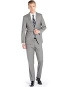 T Tahari Tahari Men'S Light Gray Mini Check Modern Fit Wool Suit - Lyst