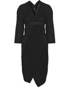Zero+mariacornejo Lisse Plissã© And Voile Wrap Dress - Lyst