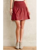 Leifsdottir Stitched Leather Skater Skirt - Lyst