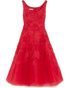 Oscar de la Renta Tulle Dress - Lyst