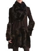 Donna Karan New York Lambskin Shearling Arm Cuffs - Lyst
