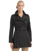 Via Spiga Double Breasted Trench Coat - Lyst