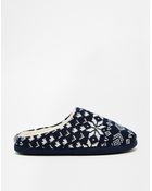 Asos Fair Isle Slippers - Lyst