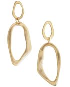 Kenneth Jay Lane Gold Doule Oval Earring - Lyst